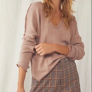 We The Free Come And Get It Solid Tee in Cactus Tint